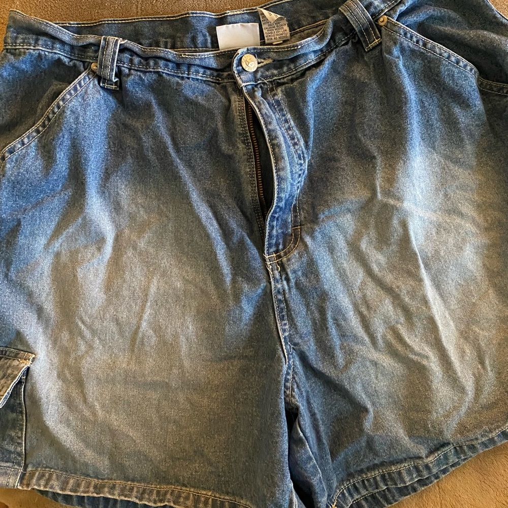 Blue Jean shorts.
